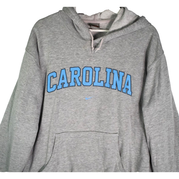 Vintage Y2K Nike Team Sports Center Swoosh Carolina Tar Heels Hoodie Men's Large - Picture 2 of 13